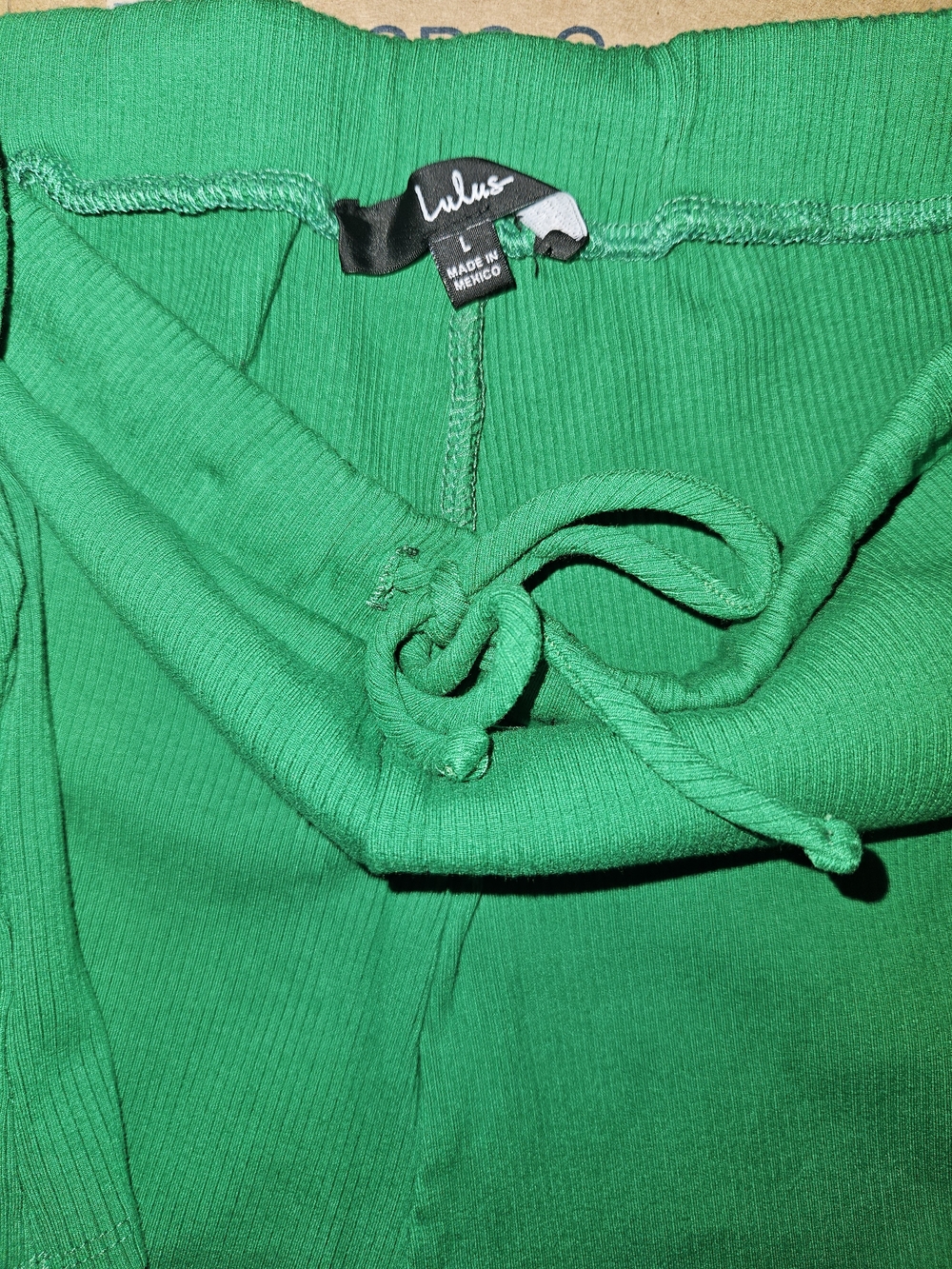 Lulu's Kids Bright Green Ribbed Tank & Drawstring Shorts Matching Set - Picture 5 of 6